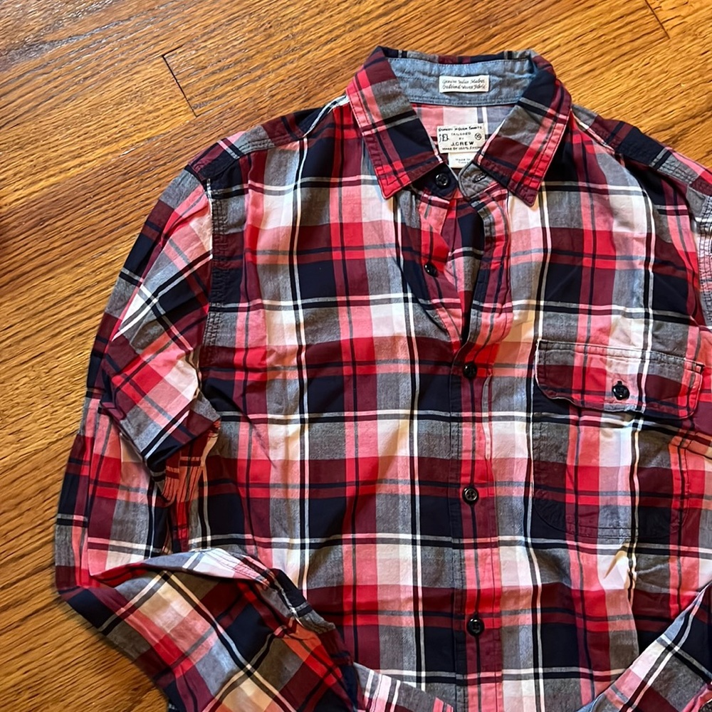 J. Crew plaid button up